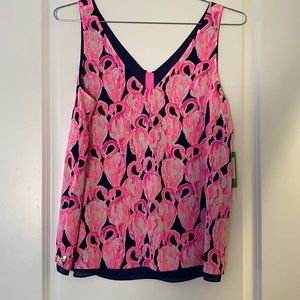 Lilly Pulitzer reversible V-neck tank top